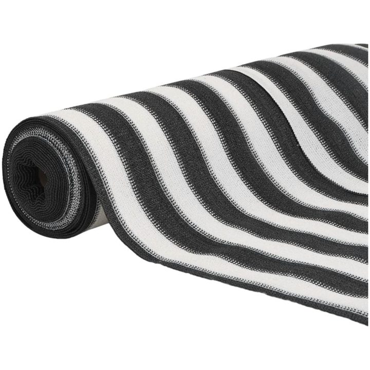 Insynsskyddsnät antracit och vit 1,5x25 m HDPE 75 g/m² vidaXL 1.5 x 25 m (75 g) – bild 3