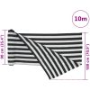 Insynsskyddsnät antracit och vit 1,8x10 m HDPE 150 g/m² vidaXL 1.8 x 10 m (150 g) – miniatyr 8