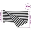 Insynsskyddsnät antracit och vit 1,8x50 m HDPE 195 g/m² vidaXL 1.8 x 50 m (195 g) – miniatyr 8