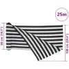 Insynsskyddsnät antracit och vit 1x25 m HDPE 75 g/m² vidaXL 1 x 25 m (75 g) – miniatyr 8
