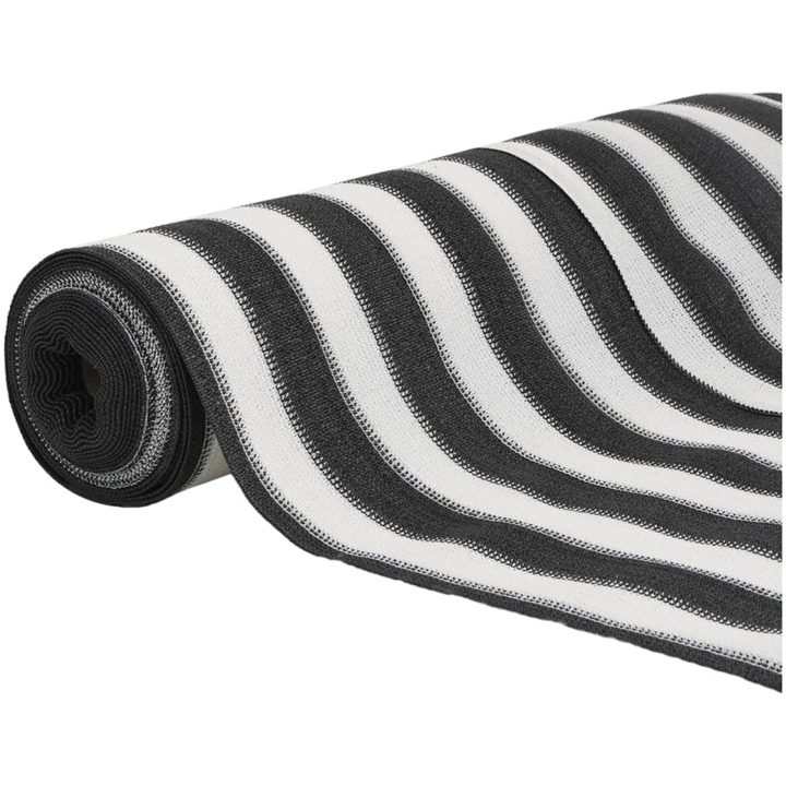 Insynsskyddsnät antracit och vit 3,6x10 m HDPE 75 g/m² vidaXL 3.6 x 10 m (75 g) – bild 3