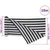 Insynsskyddsnät antracit och vit 3,6x10 m HDPE 75 g/m² vidaXL 3.6 x 10 m (75 g) – miniatyr 8