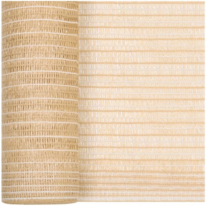 Insynsskyddsnät beige 1x25 m HDPE 75 g/m² vidaXL 1 x 25 m (75 g) – bild 2