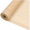 Insynsskyddsnät beige 2x50 m HDPE 75 g/m² vidaXL 2 x 50 m (75 g) – miniatyr 1