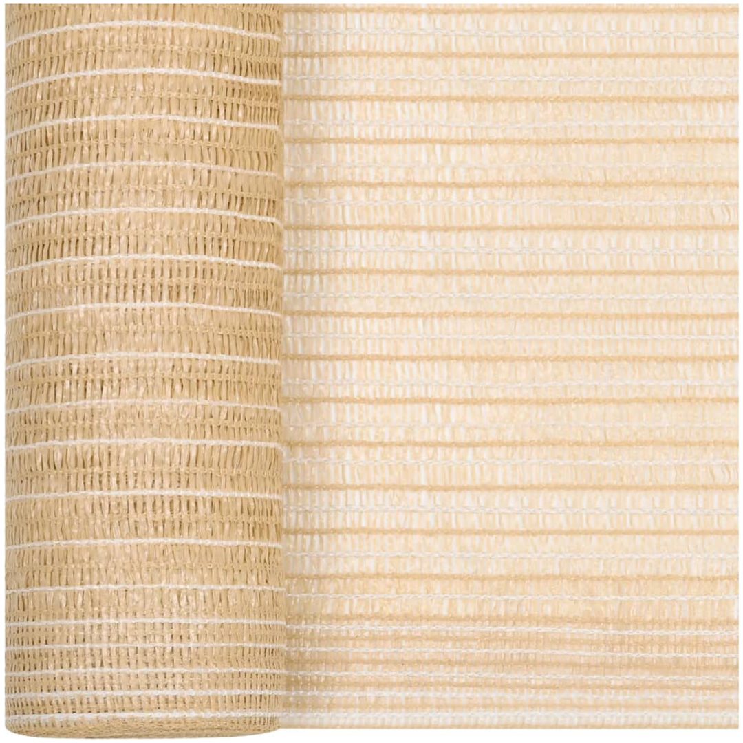 Insynsskyddsnät beige 3,6x10 m HDPE 75 g/m² vidaXL 3.6 x 10 m (75 g) – bild 2