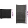 Insynsskyddsnät HDPE svart vidaXL 2 x 10 m – miniatyr 5
