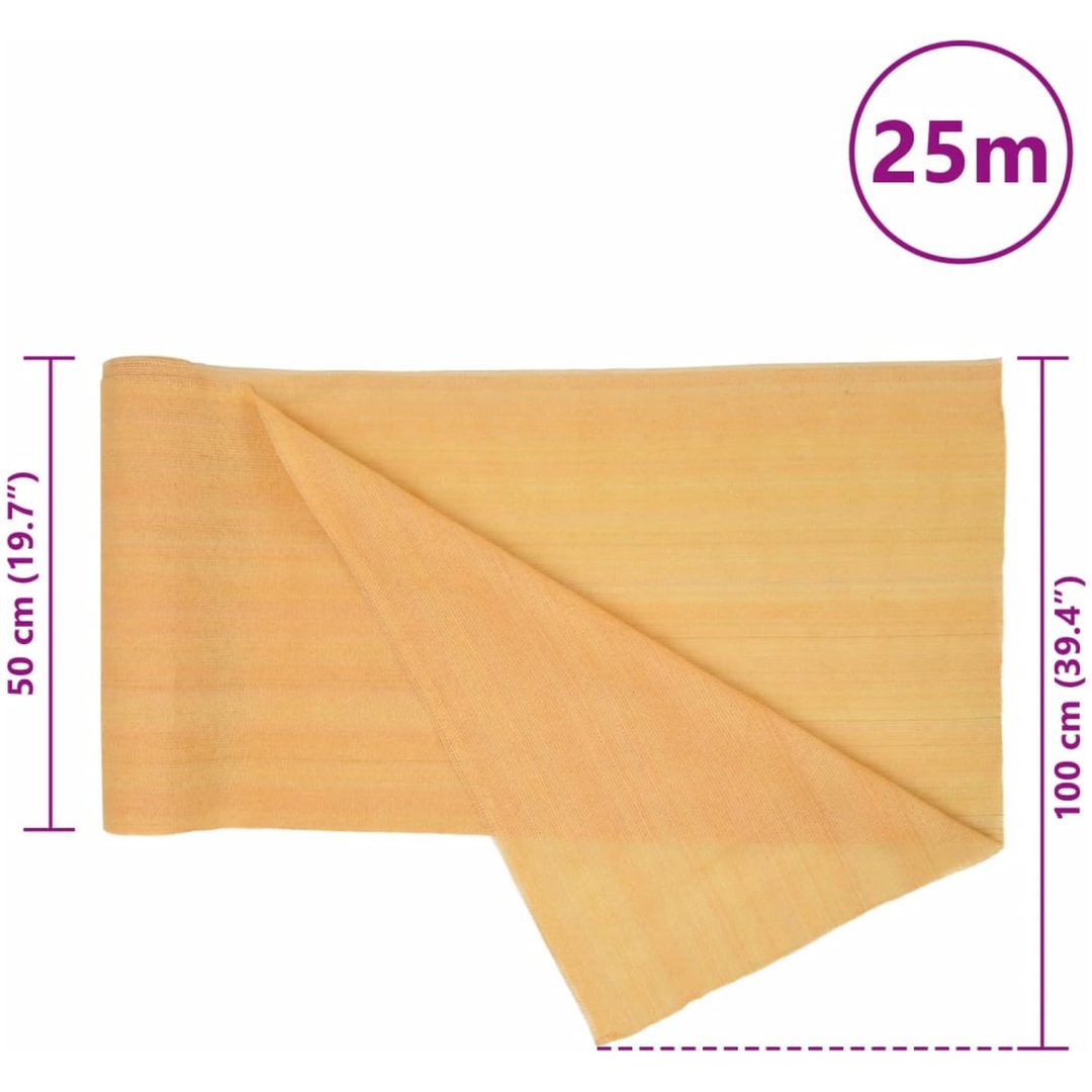 Insynsskyddsnät sand 1x25 m HDPE 150 g/m² vidaXL 1 x 25 m (150 g) – bild 8