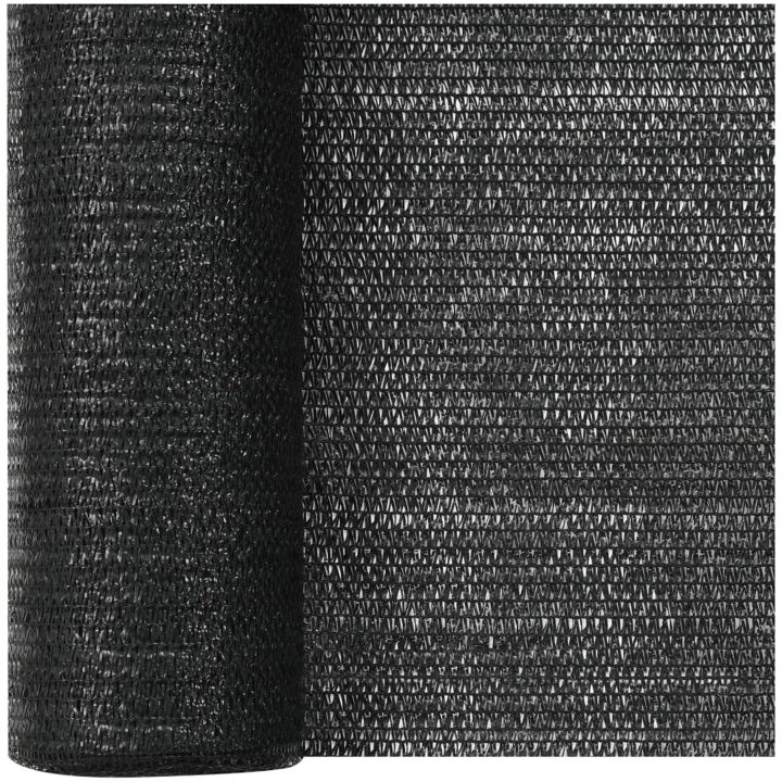 Insynsskyddsnät svart 1,2x10 m HDPE 75 g/m² vidaXL 1.2 x 10 m (75 g) – bild 3