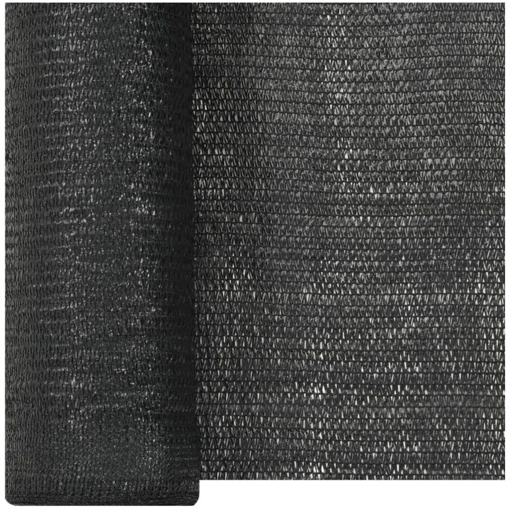 Insynsskyddsnät svart 2x25 m HDPE 150 g/m² vidaXL 2 x 25 m (150 g) – bild 3