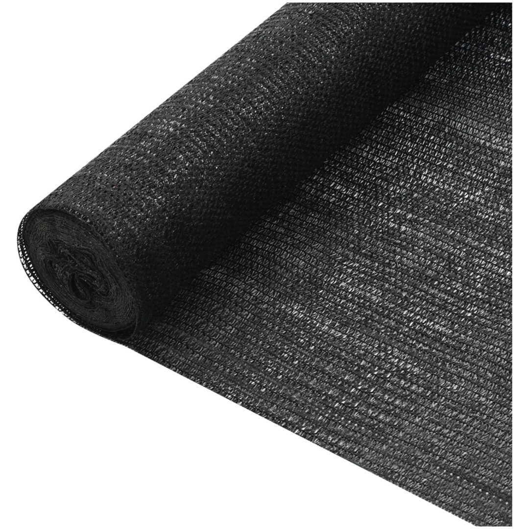 Insynsskyddsnät svart 2x25 m HDPE 75 g/m² vidaXL 2 x 25 m (75 g)