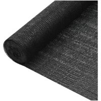 Insynsskyddsnät svart 3,6x25 m HDPE 75 g/m² vidaXL