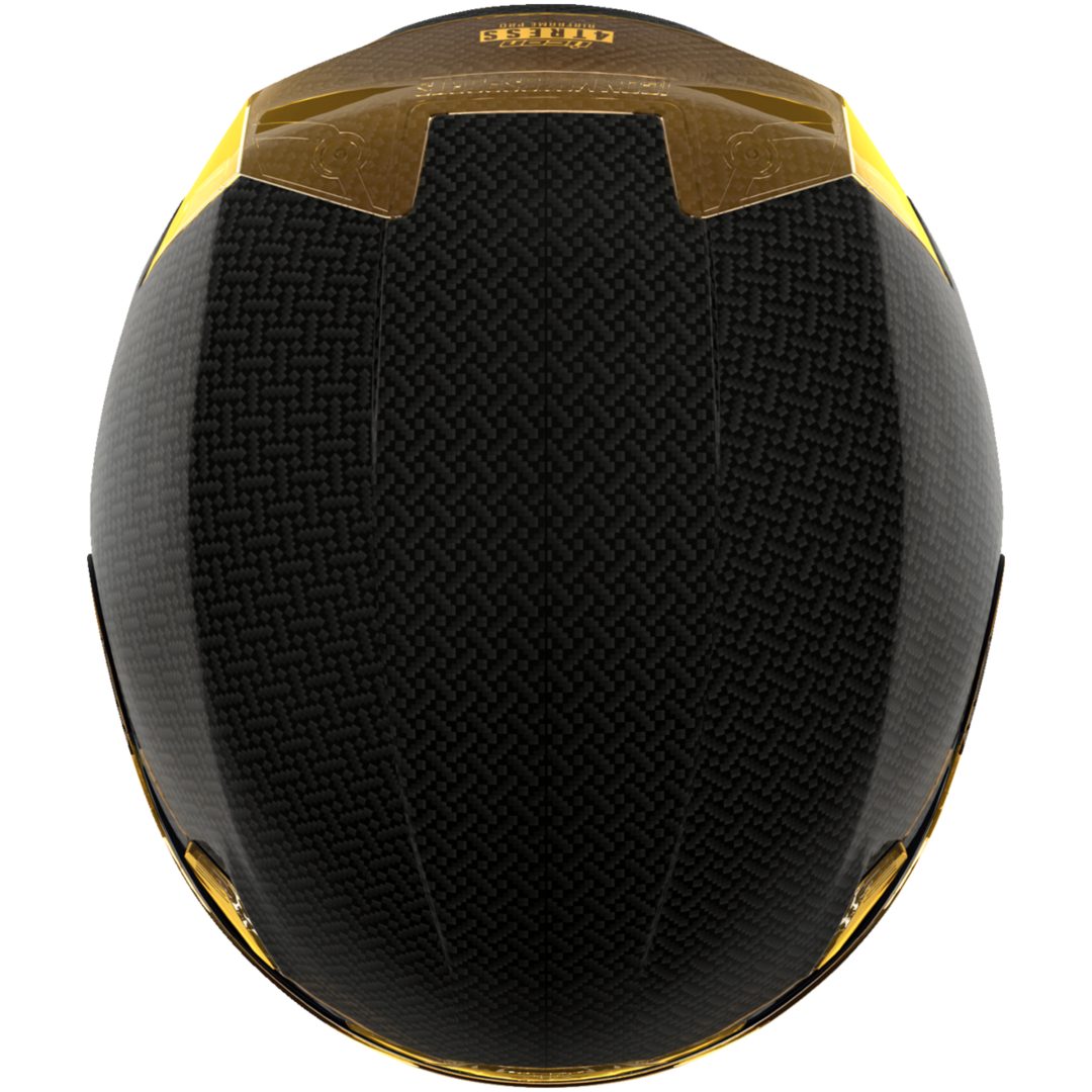 Integralhjälm Afp Carbon Tress Gul ICON Gul – bild 7