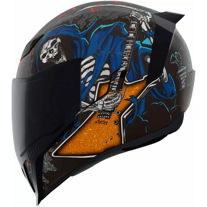 Integralhjälm Airflite™ Trick Or Street 4 Svart/blå/orange/röd/vit ICON Small – bild 2