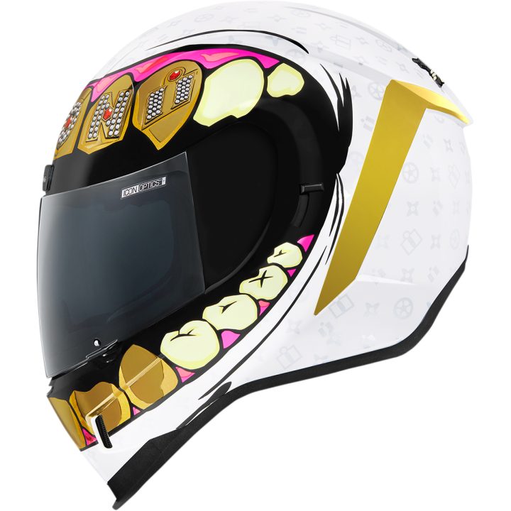 Integralhjälm Airform Grillz Guld/Vit ICON Medium – bild 13