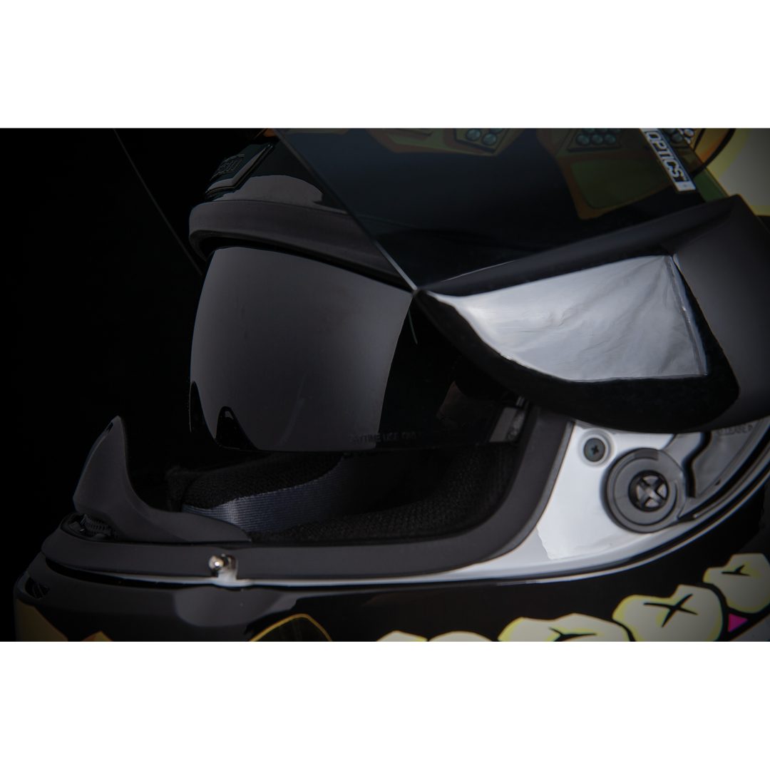 Integralhjälm Airform Grillz Guld/Vit ICON Medium – bild 9