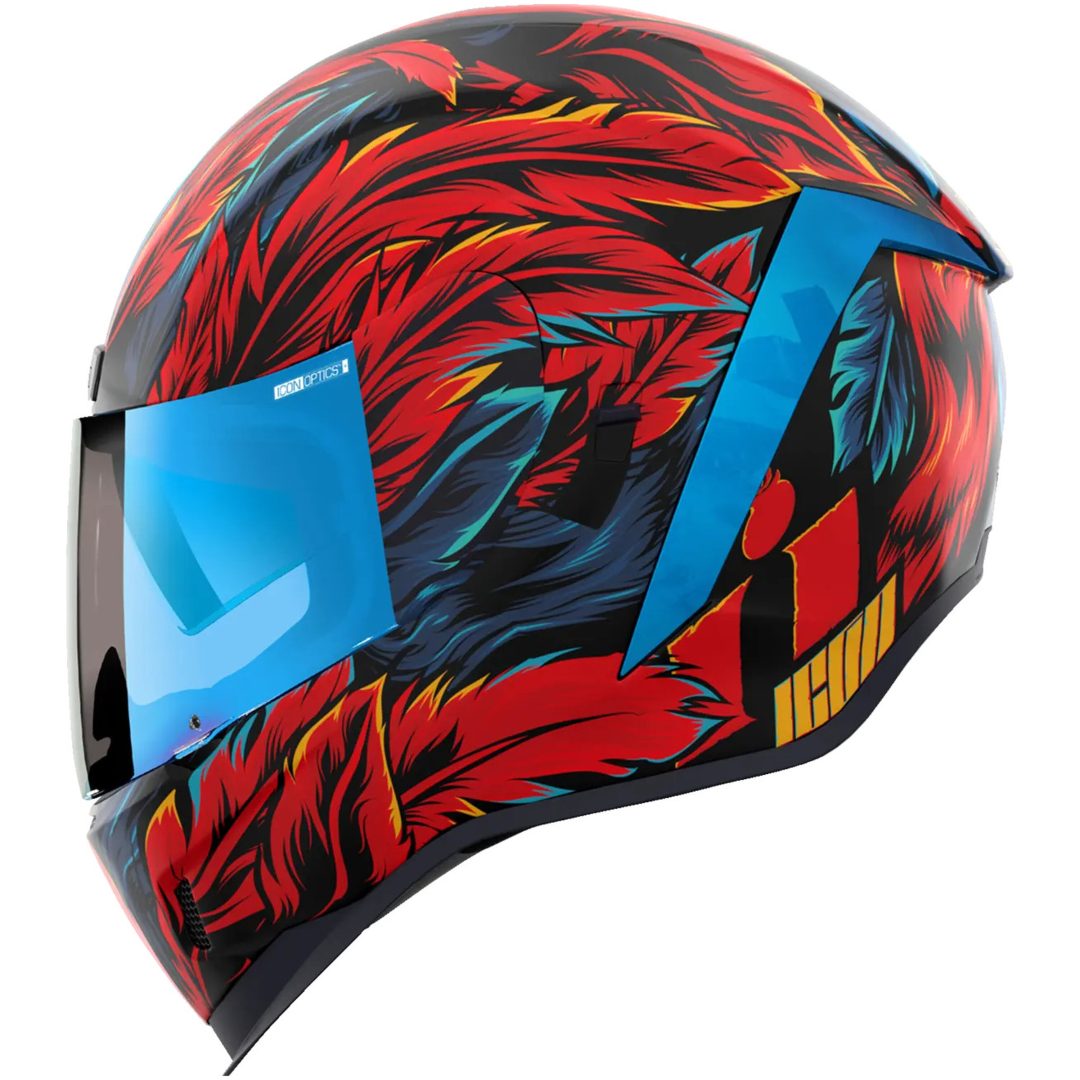 Integralhjälm Airform™ Svart/Blå/Röd ICON Large – bild 5