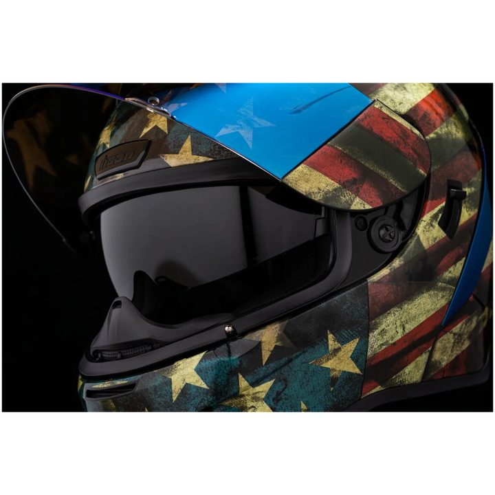 Integralhjälm Airframe Old Glory Grå ICON XS – bild 4