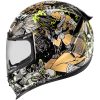 Integralhjälm Airframe Pro Aztec Nine Svart Guld Grön Vit Gul ICON XS – miniatyr 3