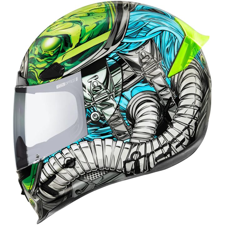 Integralhjälm Airframe Pro Outbreak Blå/Grön ICON XS – bild 9