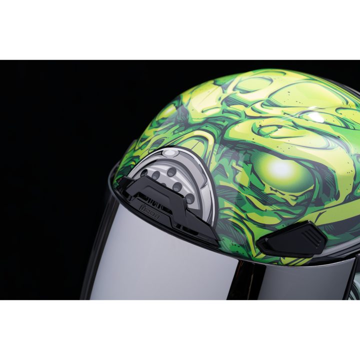 Integralhjälm Airframe Pro Outbreak Blå/Grön ICON XS – bild 4