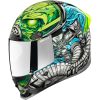 Integralhjälm Airframe Pro Outbreak Blå/Grön ICON XS – miniatyr 1