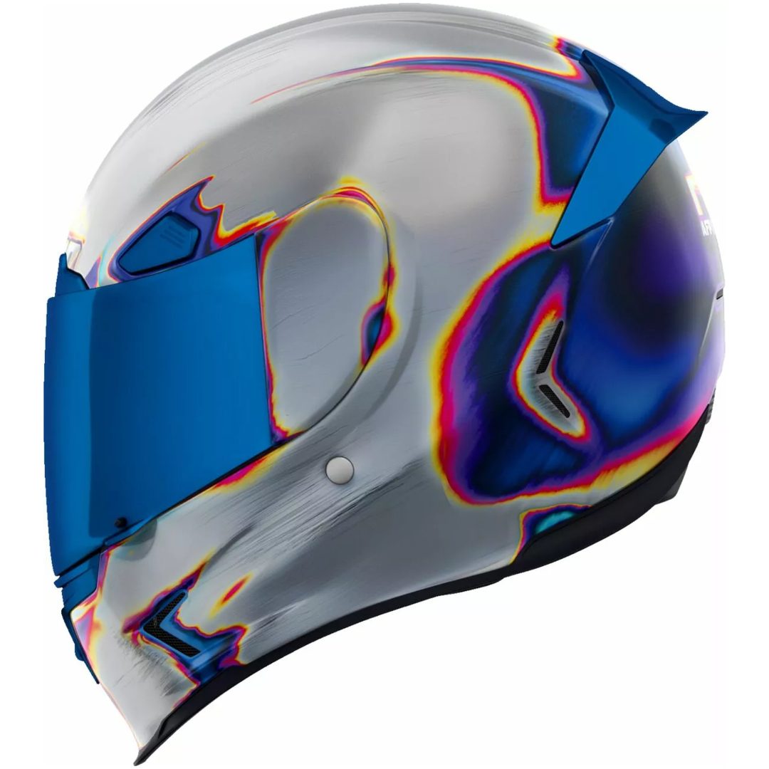 Integralhjälm Airframe Pro Re-entry Blå/röd/silver/gul ICON Small – bild 2
