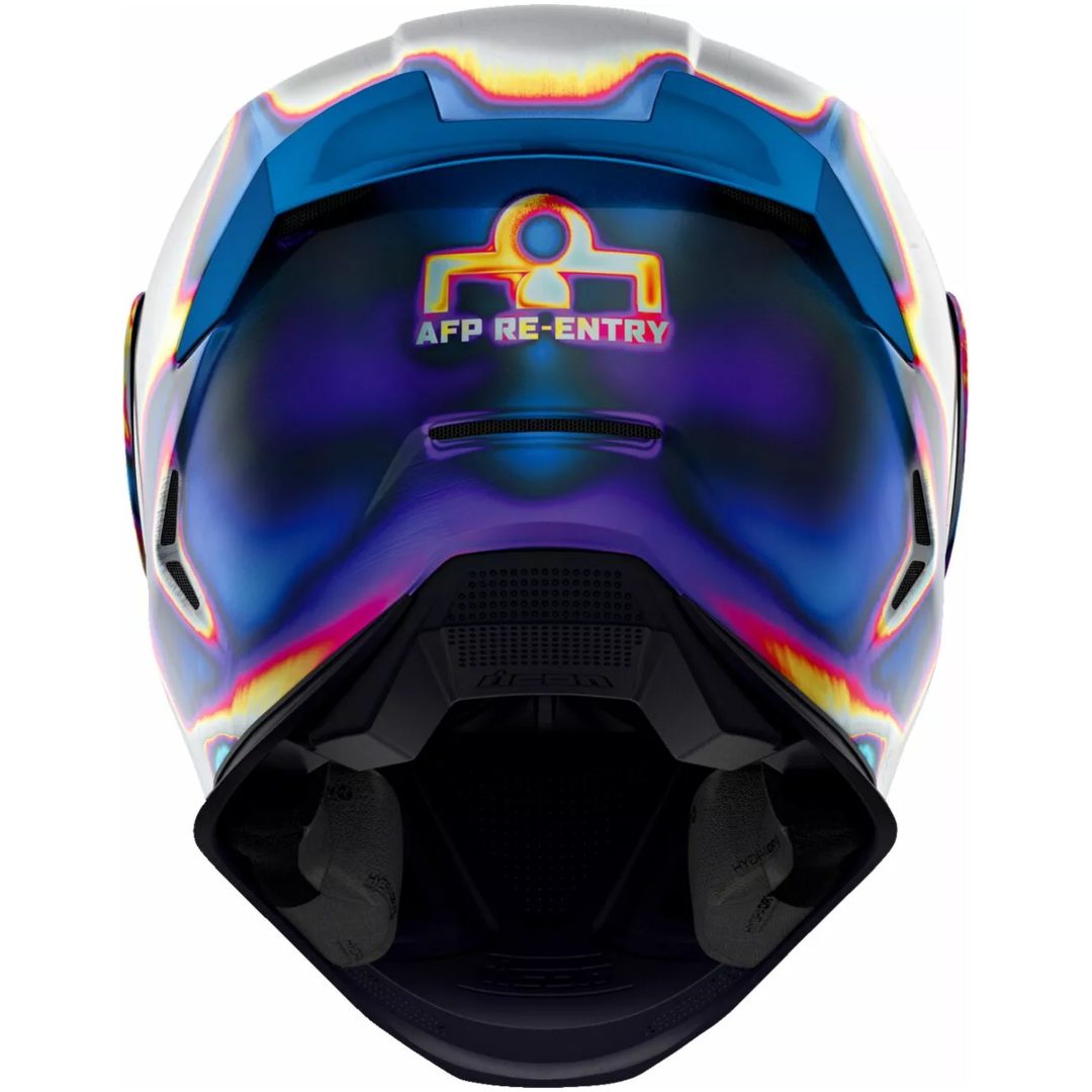 Integralhjälm Airframe Pro Re-entry Blå/röd/silver/gul ICON Small – bild 3