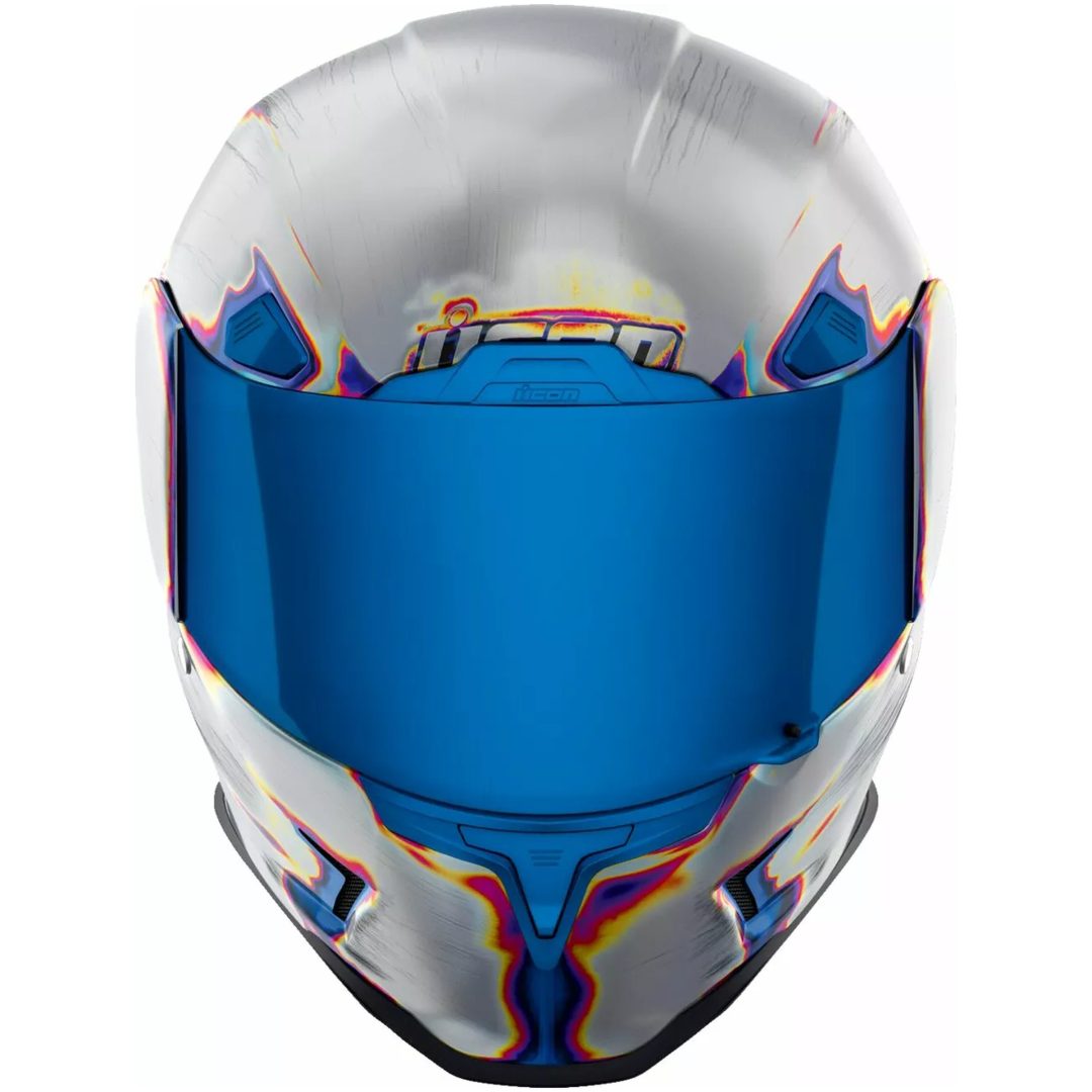 Integralhjälm Airframe Pro Re-entry Blå/röd/silver/gul ICON Small – bild 5