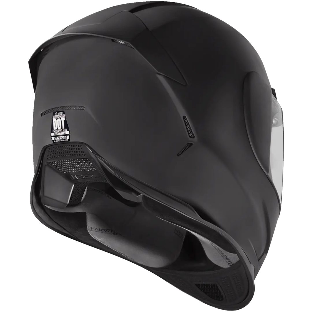 Integralhjälm Airframe Pro Solid Svart Matt ICON XS – bild 3