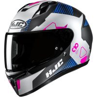 Integralhjälm C10 Aspa Svart/Lila HJC