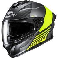 Integralhjälm C71 Morix Svart/Fluo Gul HJC