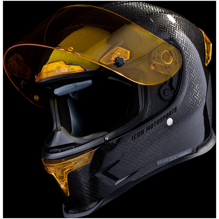 Integralhjälm Carbon Tress Gul ICON Gul – bild 12