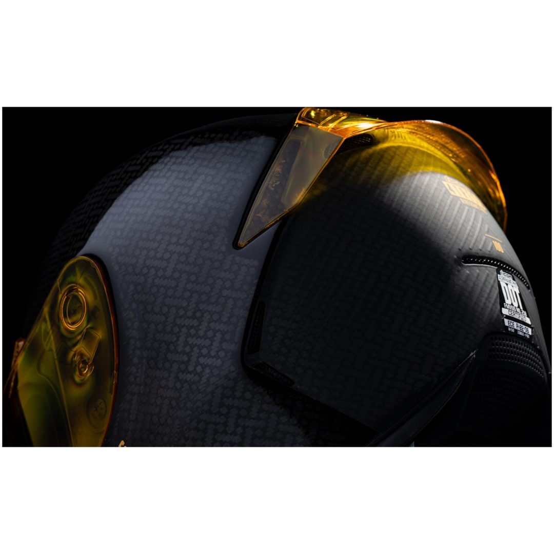 Integralhjälm Carbon Tress Gul ICON Gul – bild 3