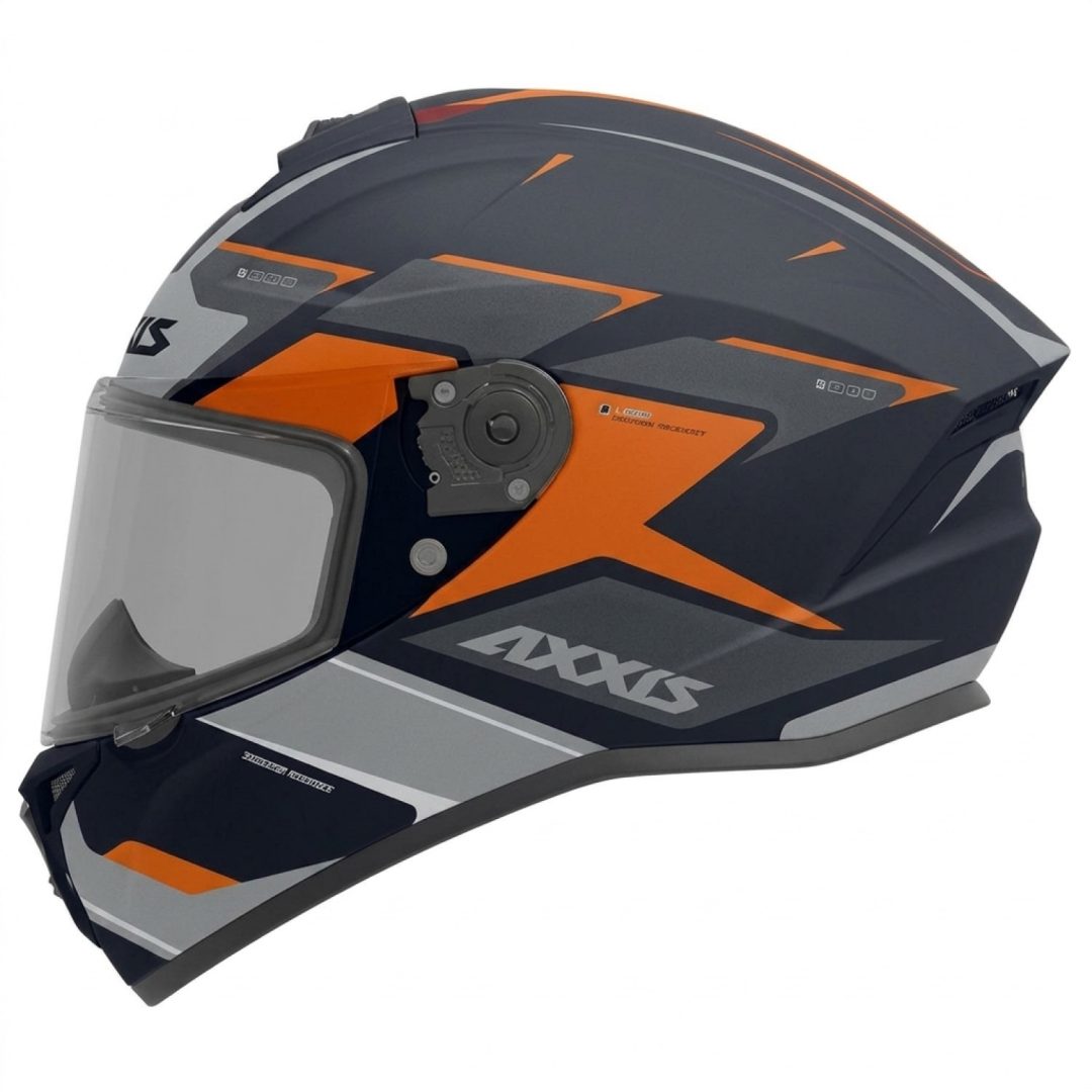 Integralhjälm Draken Orange Matt AXXIS XS