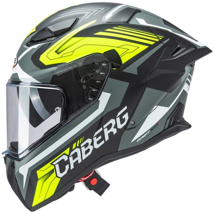 Integralhjälm Drift Evo Ii Jarama Matt Svart/grå/neongul Caberg XS – bild 3