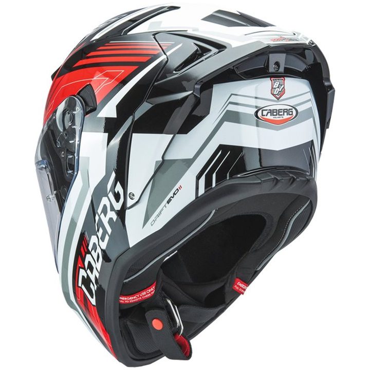 Integralhjälm Drift Evo Ii Jarama Svart/röd/vit Caberg Medium – bild 2