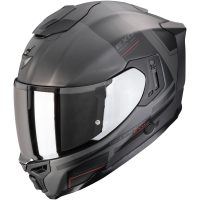 Integralhjälm EXO-1500 AIR DUAL Matt Silver/Svart Scorpion