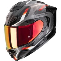 Integralhjälm EXO-1500 AIR SLEEK Svart/röd Scorpion