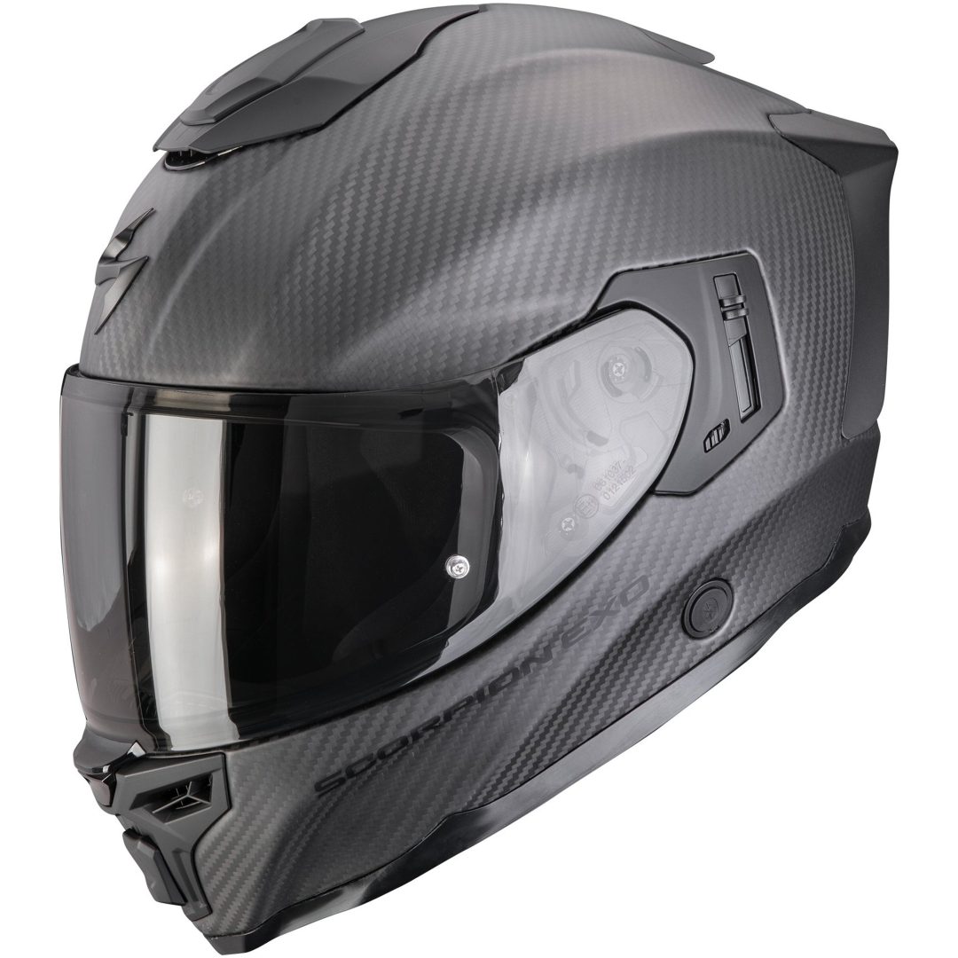 Integralhjälm EXO-1500 CARBON AIR Svart Matt Scorpion