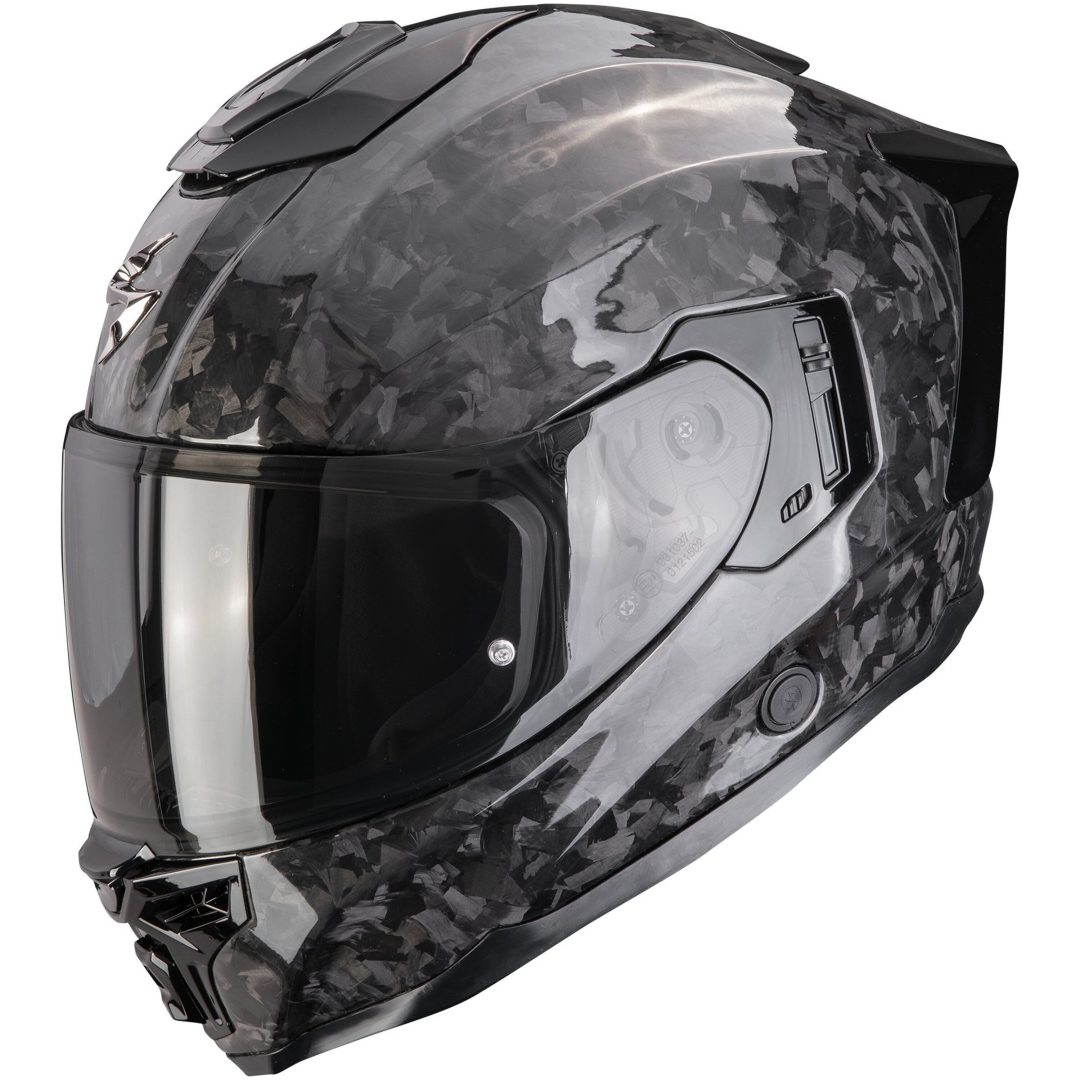 Integralhjälm EXO-1500 Onyx Carbon Air Solid Svart Scorpion