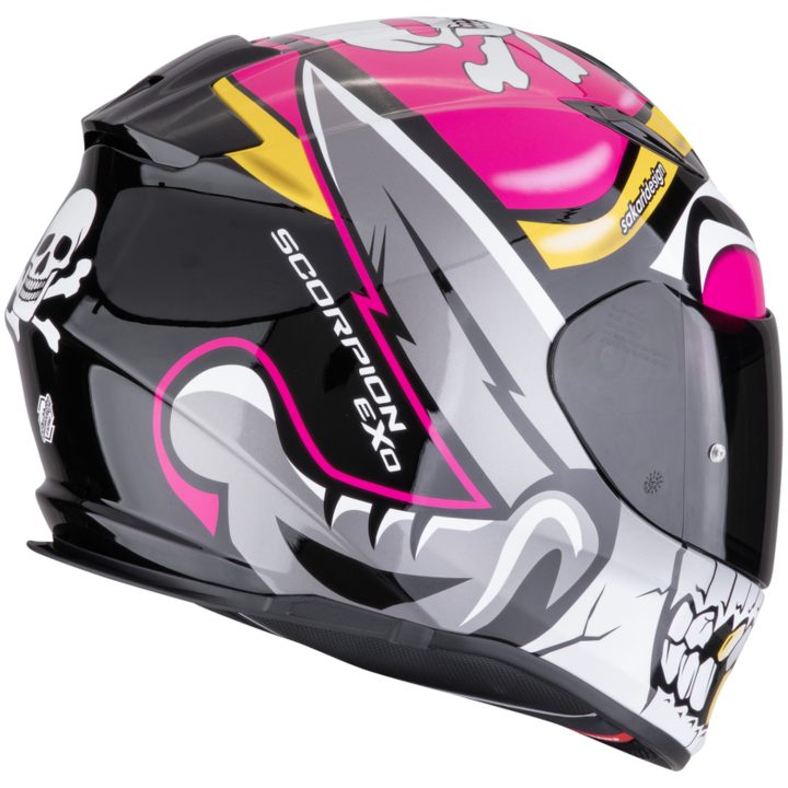 Integralhjälm EXO-491 Pirate Rosa Scorpion – bild 2