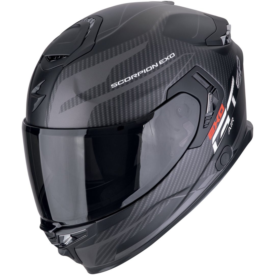 Integralhjälm EXO-GT SP Air Flex Mattsvart/Silver Scorpion XS