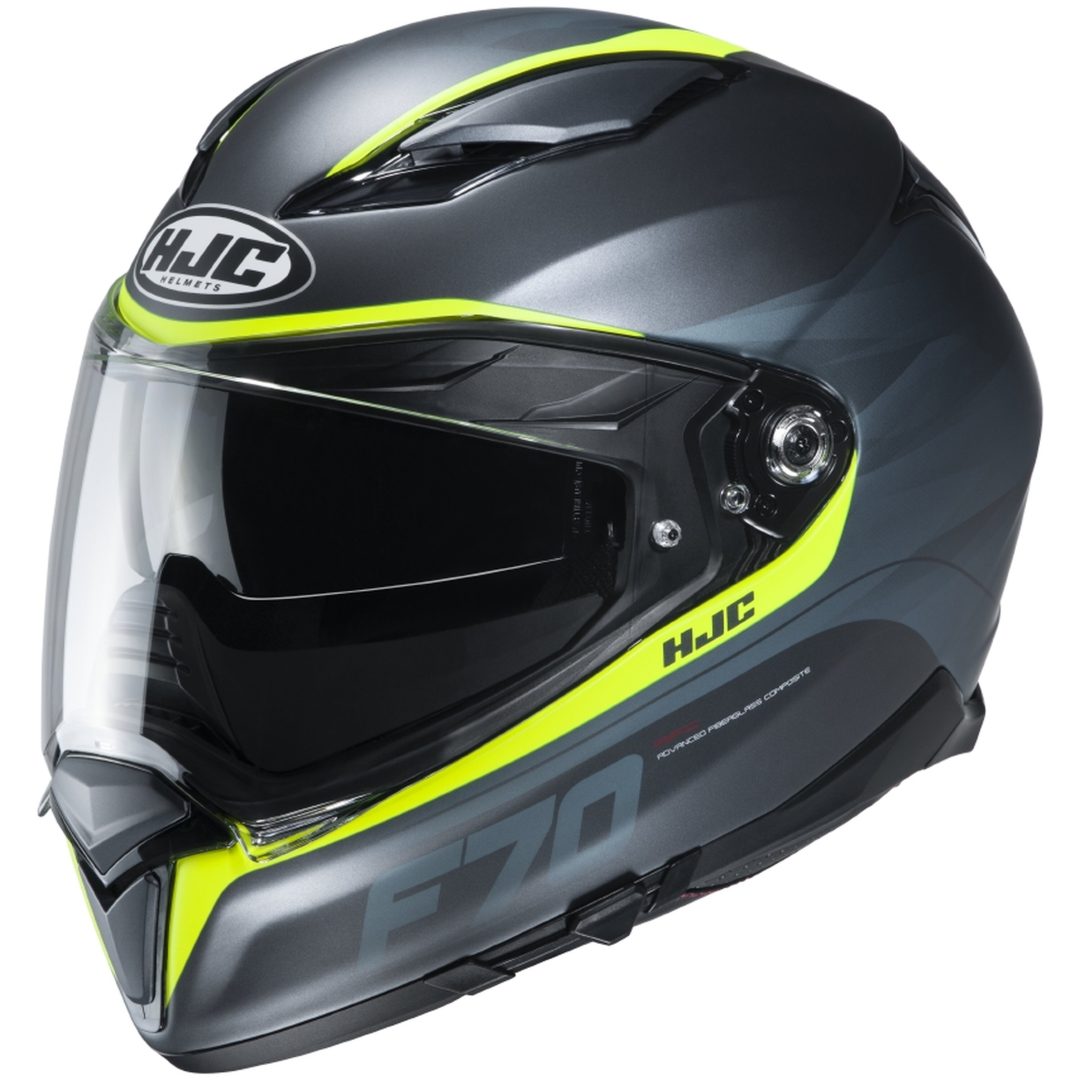 Integralhjälm F70 Feron Gul HJC Small
