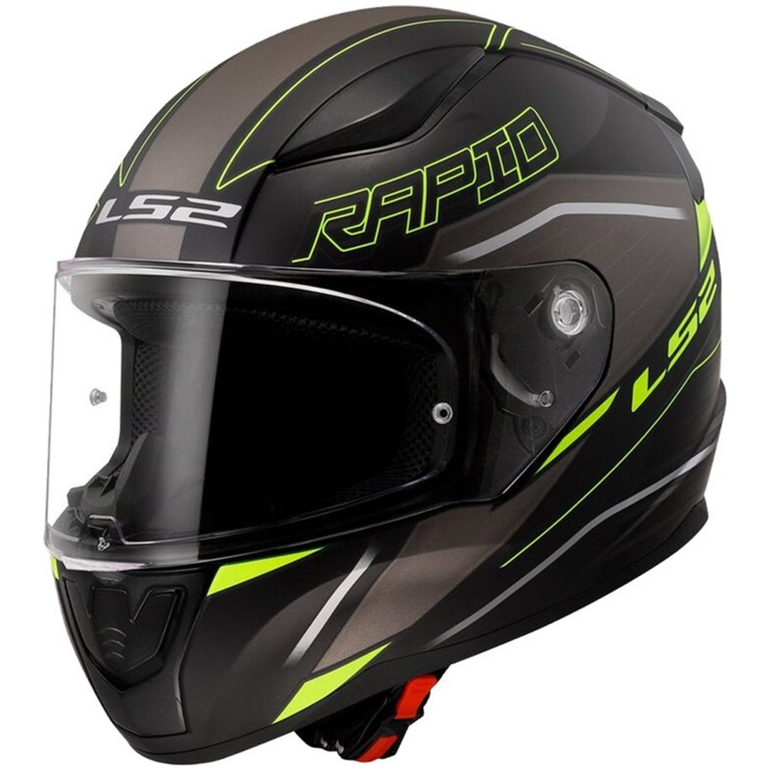 Integralhjälm Ff353 Rapid Ii Rokku Svart/gul LS2 XL