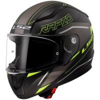 Integralhjälm Ff353 Rapid Ii Rokku Svart/gul LS2