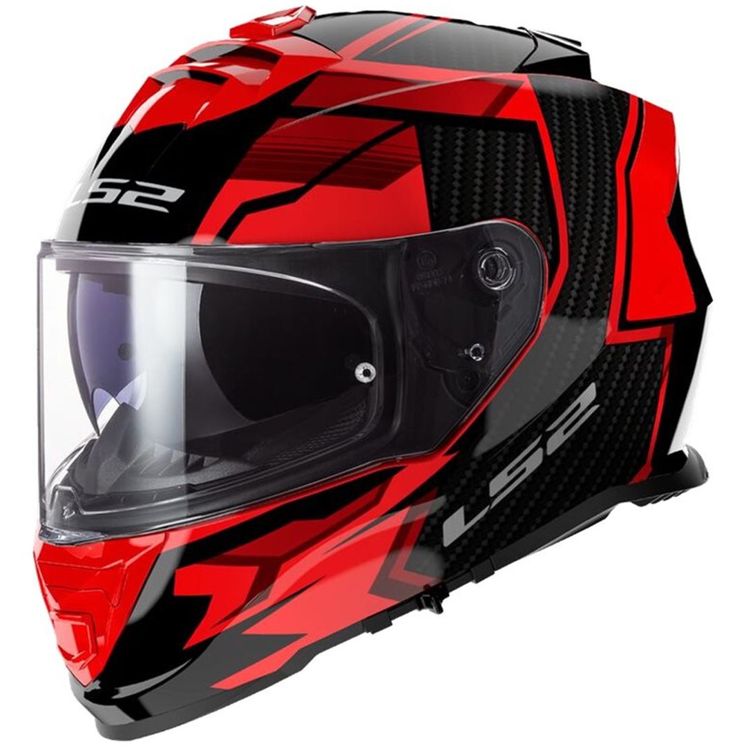 Integralhjälm Ff800 Storm Ii Tracker Svart/röd LS2 XL