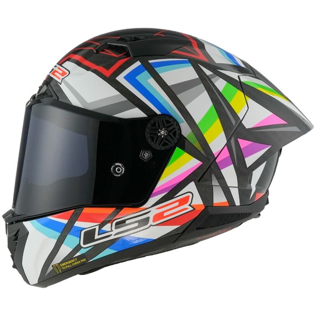 Integralhjälm Ff805 Thunder Carbon Gp Aero Flash Svart LS2 Large – bild 2
