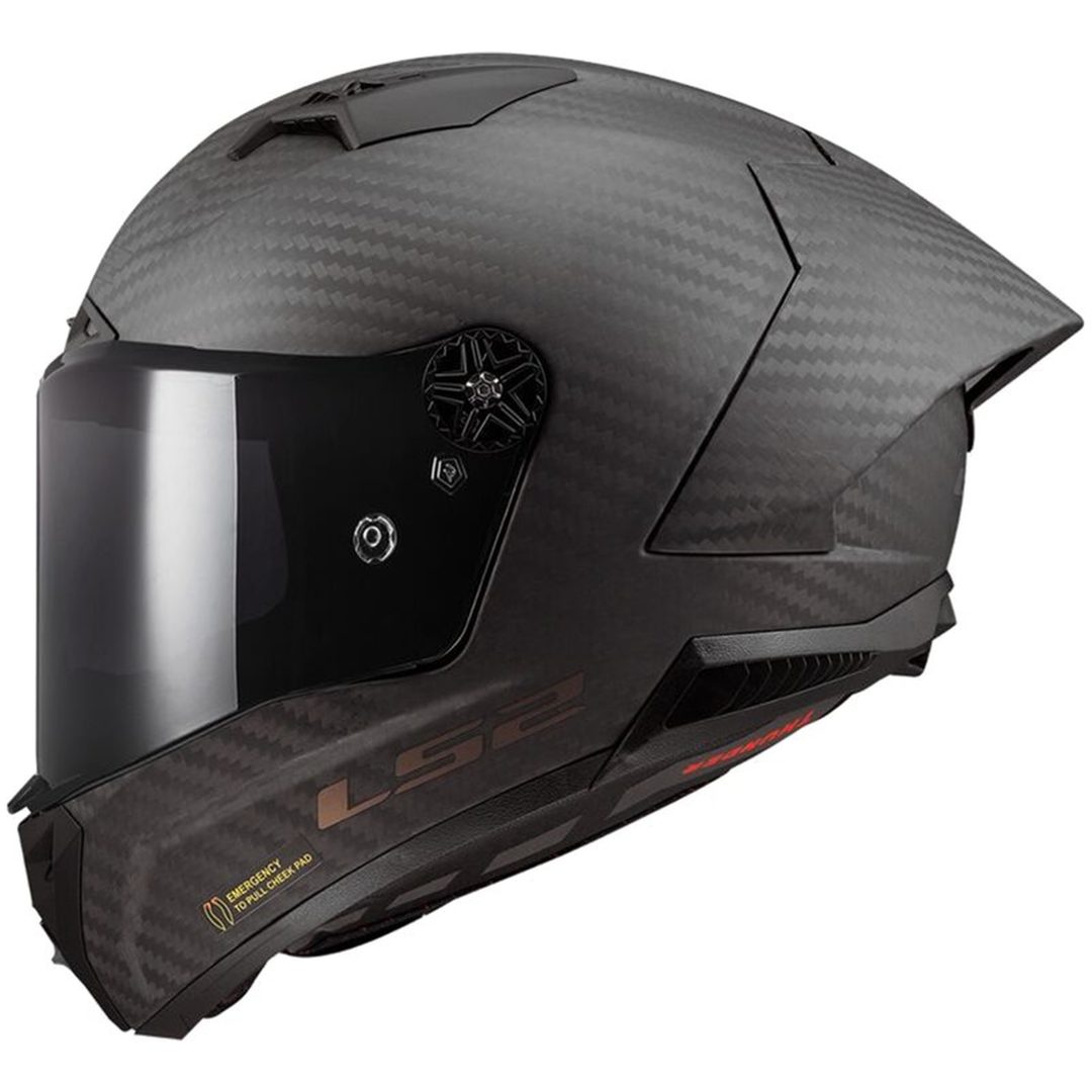Integralhjälm Ff805 Thunder Carbon Gp Aero Mattsvart LS2 Large – bild 2