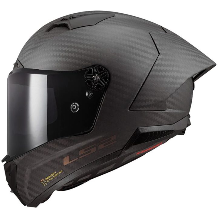 Integralhjälm Ff805 Thunder Carbon Gp Aero Mattsvart LS2 Large – bild 2