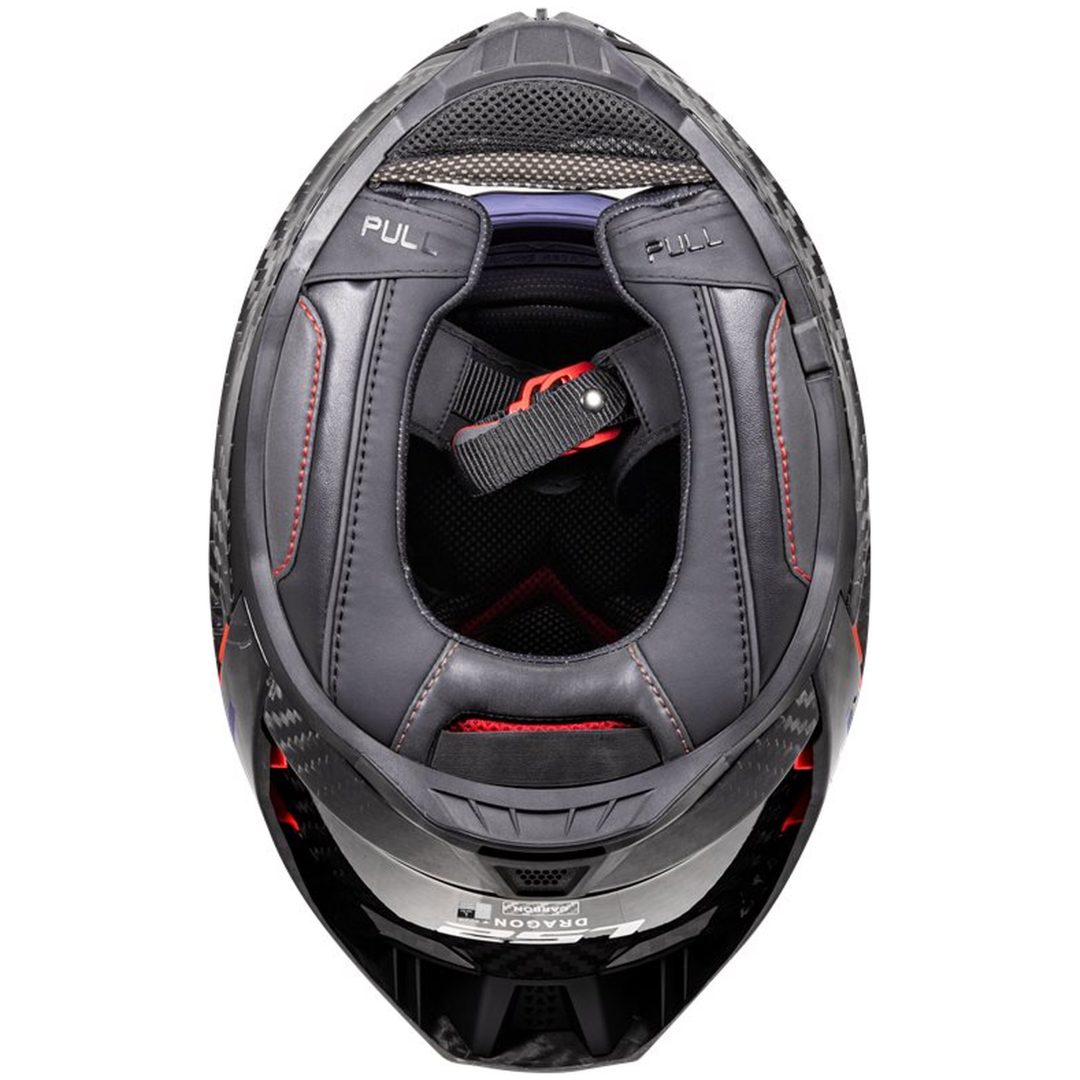 Integralhjälm FF807 Carbon Svart Matt LS2 XS – bild 8
